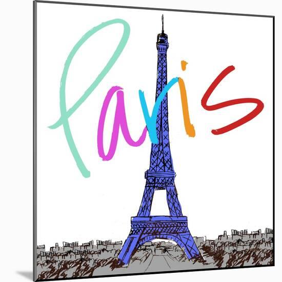 Vibrant Paris-Nicholas Biscardi-Mounted Art Print