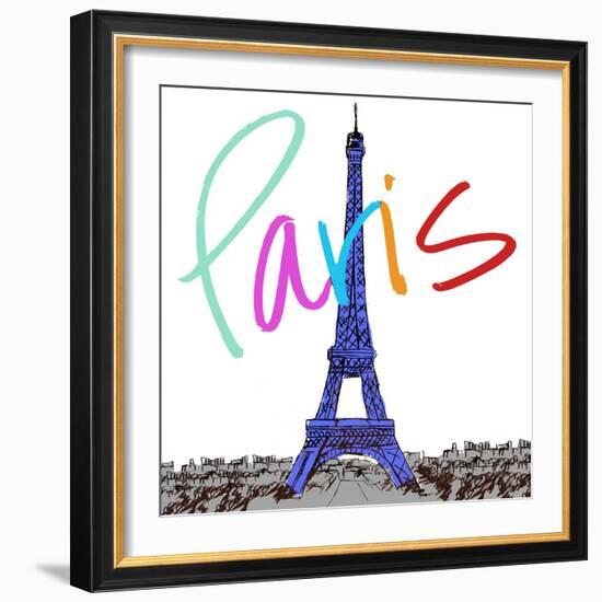 Vibrant Paris-Nicholas Biscardi-Framed Art Print