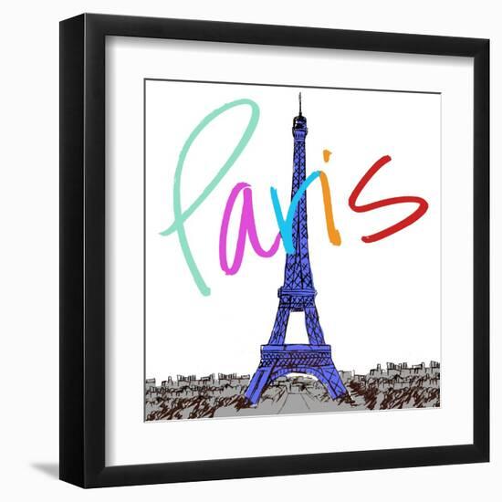 Vibrant Paris-Nicholas Biscardi-Framed Art Print