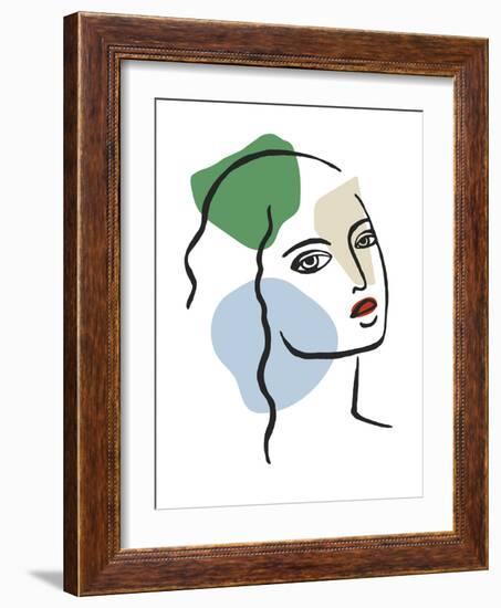 Vibrant Whimsical Portrayal-Aurora Bell-Framed Giclee Print