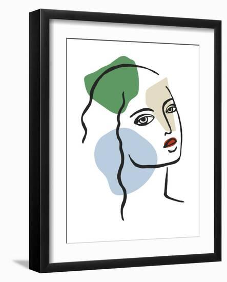 Vibrant Whimsical Portrayal-Aurora Bell-Framed Giclee Print