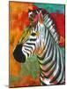 Vibrant Zebra-OnRei-Mounted Art Print