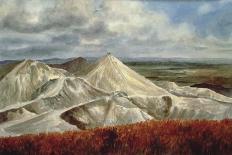 Cornish Landscape - China Clay Quarries at St. Austell-Vic Trevett-Giclee Print