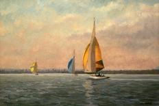 Late Finish - Featuring Dragons on the Medway-Vic Trevett-Giclee Print