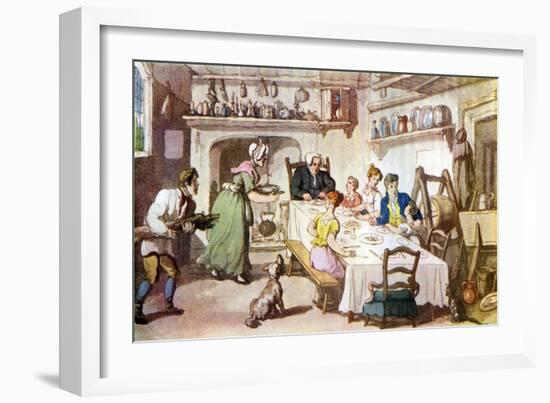 Vicar of Wakefield by Oliver Goldsmith-Thomas Rowlandson-Framed Giclee Print