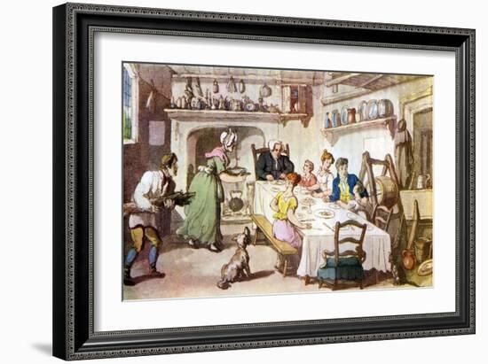 Vicar of Wakefield by Oliver Goldsmith-Thomas Rowlandson-Framed Giclee Print