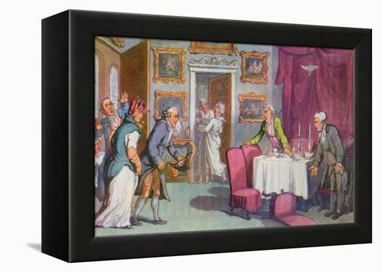 Vicar of Wakefield by Oliver Goldsmith-Thomas Rowlandson-Framed Premier Image Canvas