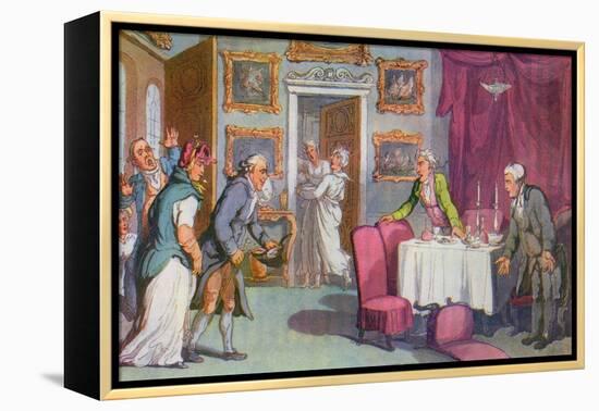 Vicar of Wakefield by Oliver Goldsmith-Thomas Rowlandson-Framed Premier Image Canvas