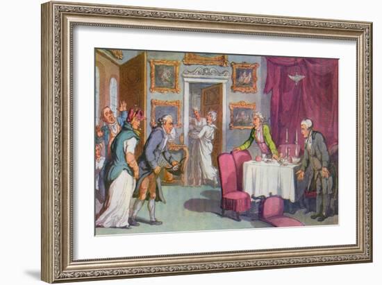 Vicar of Wakefield by Oliver Goldsmith-Thomas Rowlandson-Framed Giclee Print