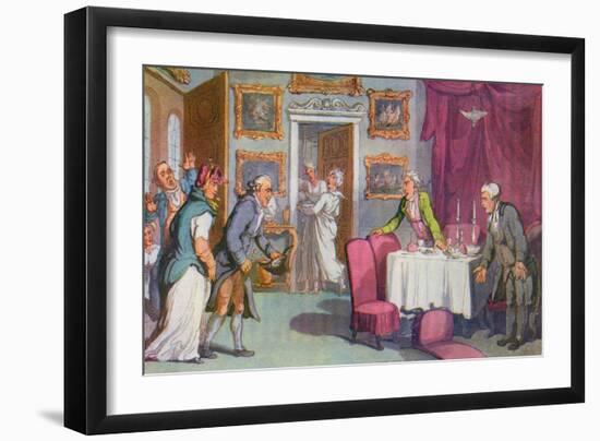 Vicar of Wakefield by Oliver Goldsmith-Thomas Rowlandson-Framed Giclee Print