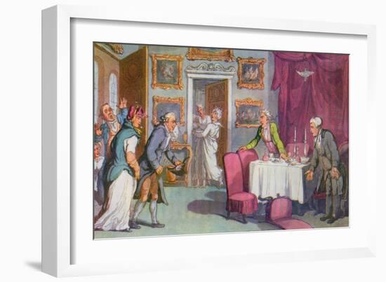 Vicar of Wakefield by Oliver Goldsmith-Thomas Rowlandson-Framed Giclee Print