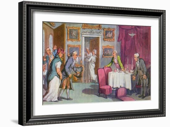 Vicar of Wakefield by Oliver Goldsmith-Thomas Rowlandson-Framed Giclee Print