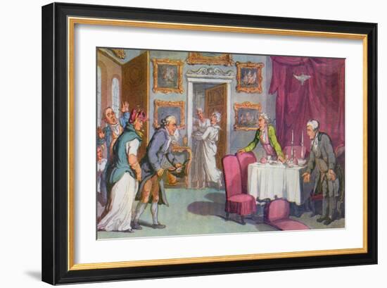 Vicar of Wakefield by Oliver Goldsmith-Thomas Rowlandson-Framed Giclee Print