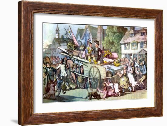 Vicar of Wakefield by Oliver Goldsmith-Thomas Rowlandson-Framed Giclee Print