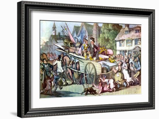 Vicar of Wakefield by Oliver Goldsmith-Thomas Rowlandson-Framed Giclee Print