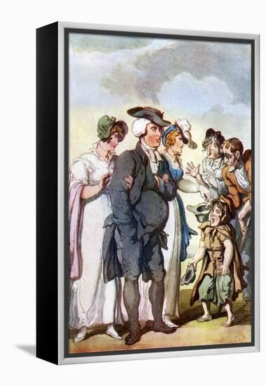 Vicar of Wakefield by Oliver Goldsmith-Thomas Rowlandson-Framed Premier Image Canvas