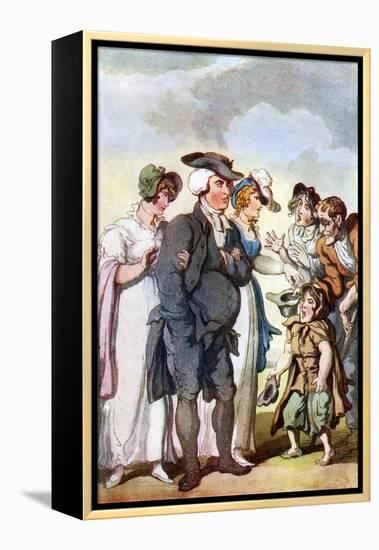 Vicar of Wakefield by Oliver Goldsmith-Thomas Rowlandson-Framed Premier Image Canvas