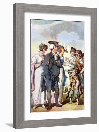 Vicar of Wakefield by Oliver Goldsmith-Thomas Rowlandson-Framed Giclee Print