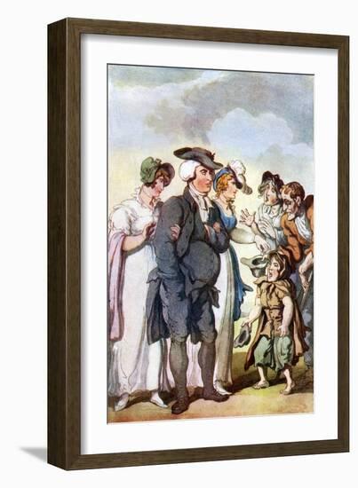 Vicar of Wakefield by Oliver Goldsmith-Thomas Rowlandson-Framed Giclee Print