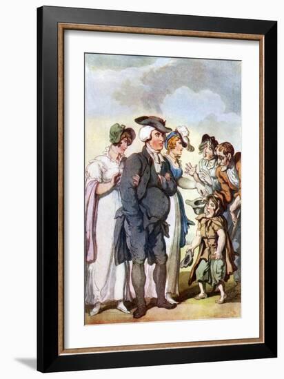 Vicar of Wakefield by Oliver Goldsmith-Thomas Rowlandson-Framed Giclee Print