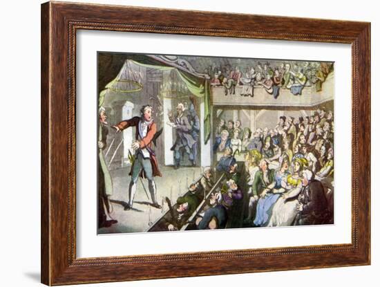 Vicar of Wakefield by Oliver Goldsmith-Thomas Rowlandson-Framed Giclee Print