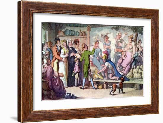 Vicar of Wakefield by Oliver Goldsmith-Thomas Rowlandson-Framed Giclee Print