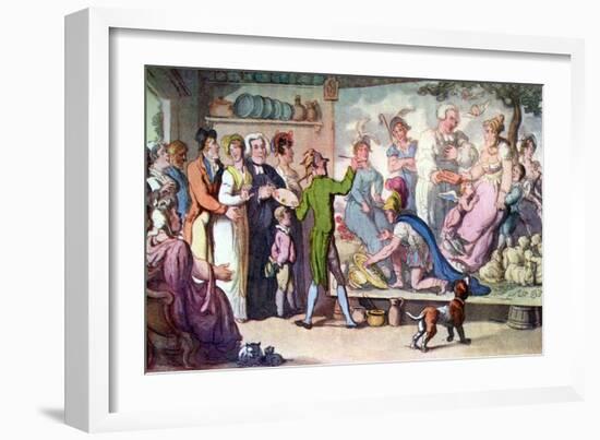 Vicar of Wakefield by Oliver Goldsmith-Thomas Rowlandson-Framed Giclee Print