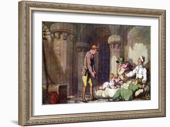 Vicar of Wakefield by Oliver Goldsmith-Thomas Rowlandson-Framed Giclee Print