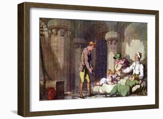 Vicar of Wakefield by Oliver Goldsmith-Thomas Rowlandson-Framed Giclee Print