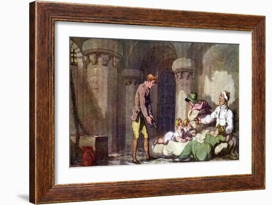 Vicar of Wakefield by Oliver Goldsmith-Thomas Rowlandson-Framed Giclee Print