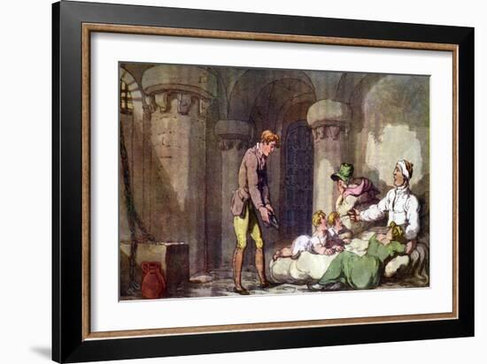 Vicar of Wakefield by Oliver Goldsmith-Thomas Rowlandson-Framed Giclee Print