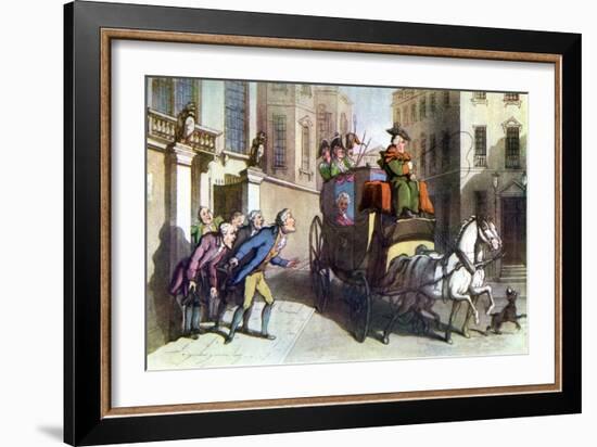 Vicar of Wakefield by Oliver Goldsmith-Thomas Rowlandson-Framed Giclee Print