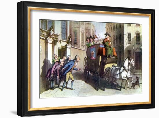 Vicar of Wakefield by Oliver Goldsmith-Thomas Rowlandson-Framed Giclee Print