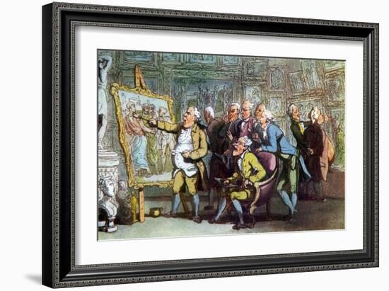 Vicar of Wakefield by Oliver Goldsmith-Thomas Rowlandson-Framed Giclee Print