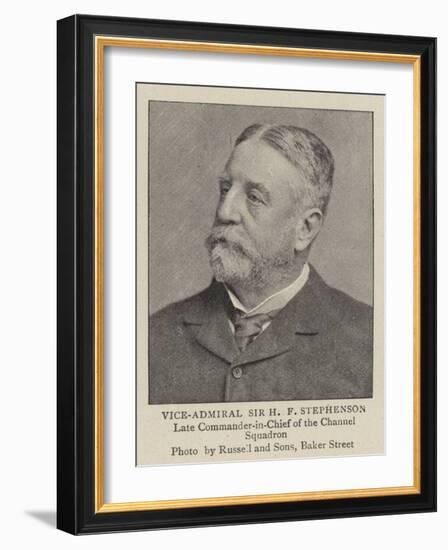 Vice-Admiral Sir H F Stephenson-null-Framed Giclee Print