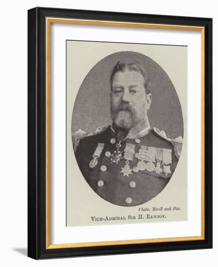 Vice-Admiral Sir H Rawson-null-Framed Giclee Print