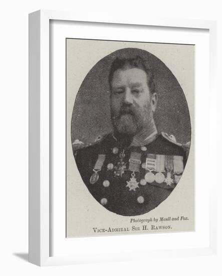 Vice-Admiral Sir H Rawson-null-Framed Giclee Print