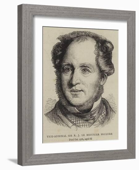 Vice-Admiral Sir R J Le Mesurier Mcclure-null-Framed Giclee Print