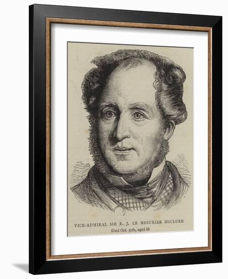 Vice-Admiral Sir R J Le Mesurier Mcclure-null-Framed Giclee Print