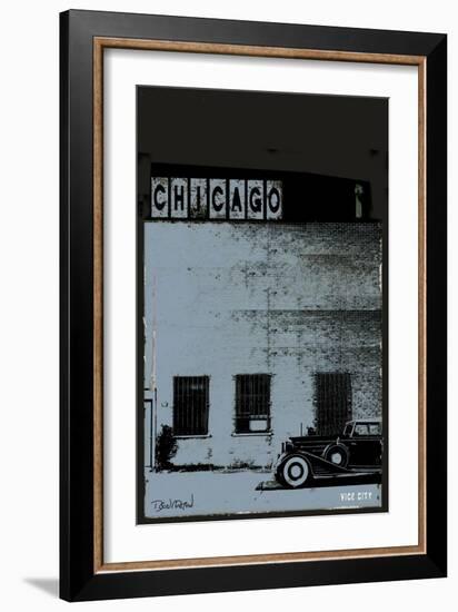 Vice City - Chicago grey-Pascal Normand-Framed Art Print