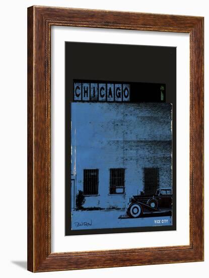 Vice City - Chicago grey-Pascal Normand-Framed Art Print