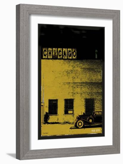 Vice City - Chicago grey-Pascal Normand-Framed Art Print