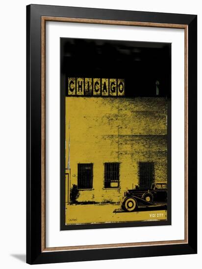Vice City - Chicago grey-Pascal Normand-Framed Art Print
