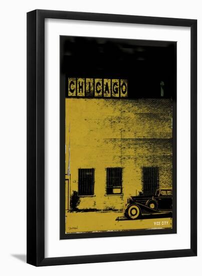 Vice City - Chicago grey-Pascal Normand-Framed Art Print