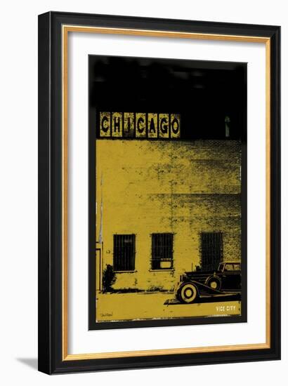 Vice City - Chicago grey-Pascal Normand-Framed Art Print