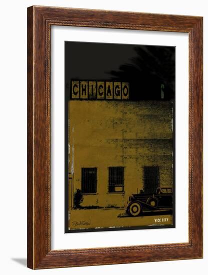 Vice City - Chicago grey-Pascal Normand-Framed Art Print