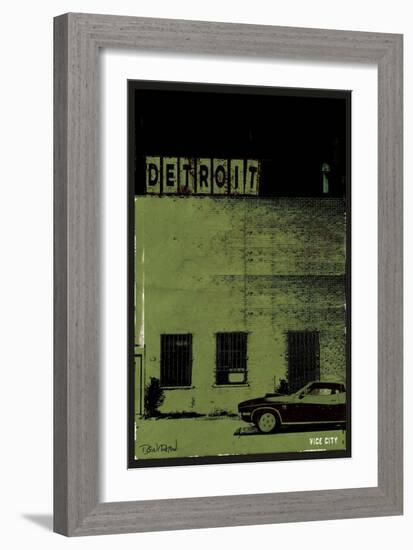 Vice City-Detroit-null-Framed Art Print