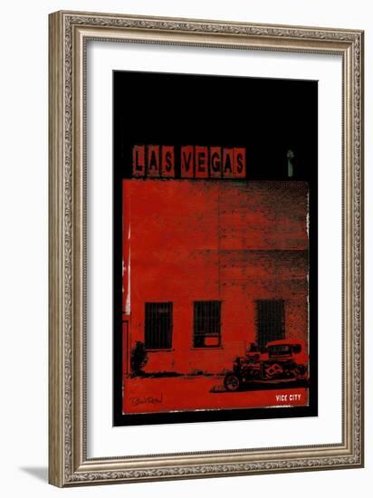 Vice City - Las Vegas-Pascal Normand-Framed Art Print