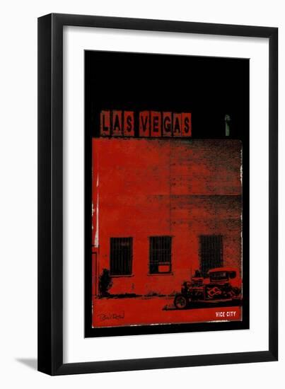 Vice City - Las Vegas-Pascal Normand-Framed Art Print