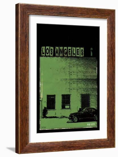 Vice City - Los Angeles-Pascal Normand-Framed Art Print